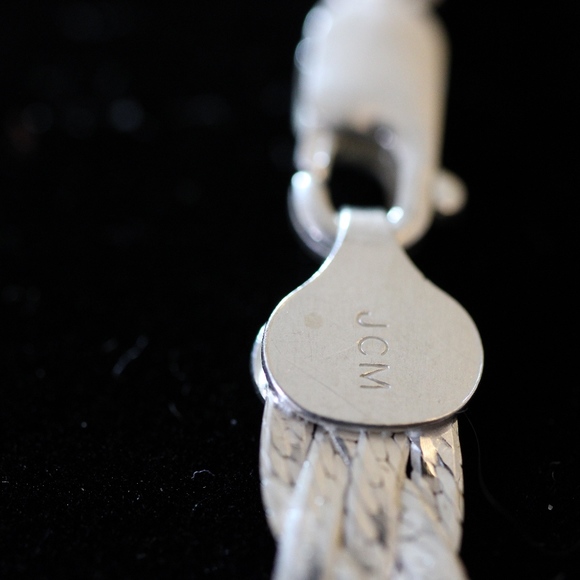 Sterling Silver 925, Franco Link Weave Bracelet - Picture 5 of 8